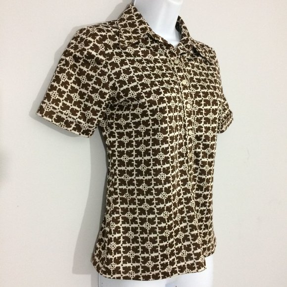 Vintage Crercione Biarritz Womens S 1/2 Button Up Vintage - Picture 3 of 10